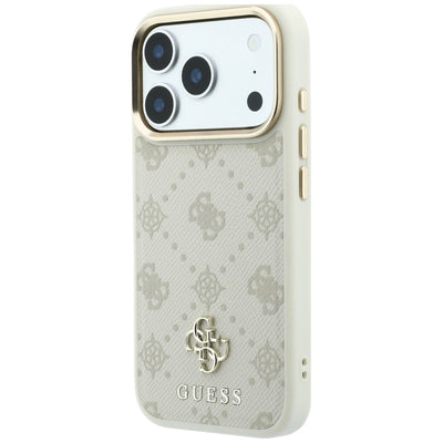 Guess Peony 4G Small Logo MagSafe case for iPhone 17 Pro / 18 Pro - beige