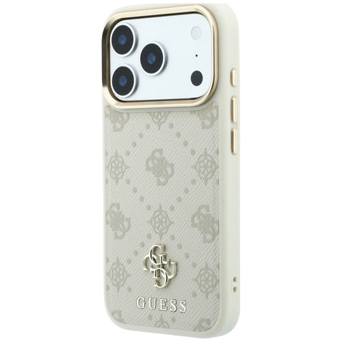 Guess Peony 4G Small Logo MagSafe case for iPhone 17 Pro / 18 Pro - beige
