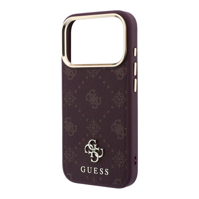 Guess Peony 4G Small Logo MagSafe Case for iPhone 17 Pro / 18 Pro - Burgundy