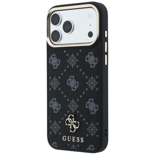 Guess Peony 4G Small Logo MagSafe Case for iPhone 17 Pro / 18 Pro - Black