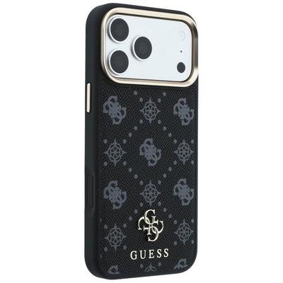 Guess Peony 4G Small Logo MagSafe Case for iPhone 17 Pro Max / 18 Pro Max - Black