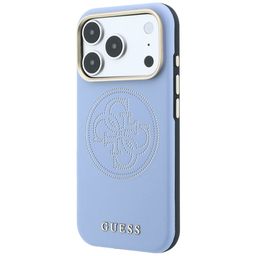 Guess Perforated 4G Gold Logo Magsafe Case for iPhone 18 Pro / 17 Pro - Light Blue