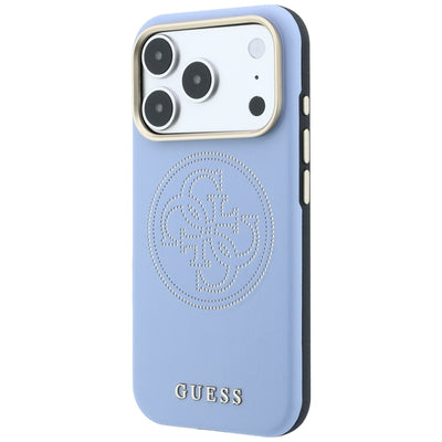 Guess Perforated 4G Gold Logo Magsafe Case for iPhone 18 Pro Max / 17 Pro Max - Light Blue