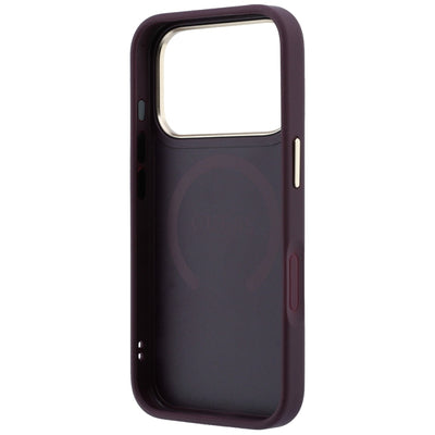 Guess Saffiano Peony &amp; Ring MagSafe case for iPhone 17 Pro / 18 Pro - burgundy