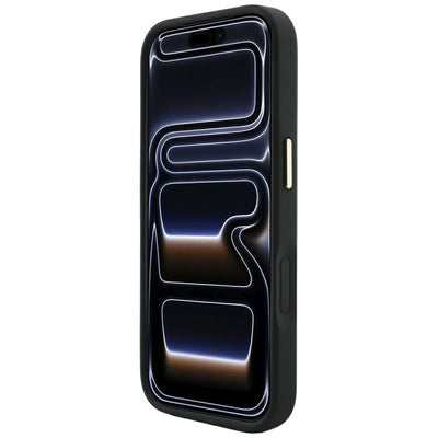 Guess Saffiano Peony &amp; Ring MagSafe Case for iPhone 17 Pro Max / 18 Pro Max - Black