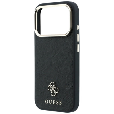 Guess Saffiano Small 4G &amp; Classic Logo MagSafe Case for iPhone 17 Pro Max / 18 Pro Max - Black