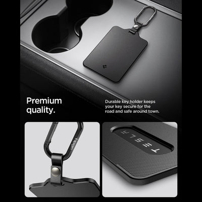 Spigen TO243 Tesla Key Card Holder for Car Keys - Black
