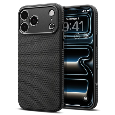 Spigen Liquid Air Case for iPhone 18 Pro / 17 Pro - Matte Black