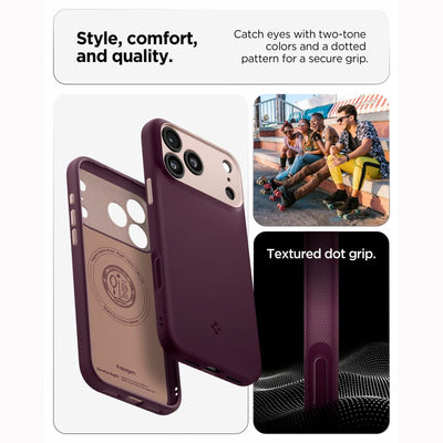 Spigen Nano Pop MagSafe case for iPhone 18 Pro / 17 Pro - dark cherry