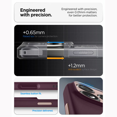 Spigen Nano Pop MagSafe case for iPhone 18 Pro / 17 Pro - dark cherry