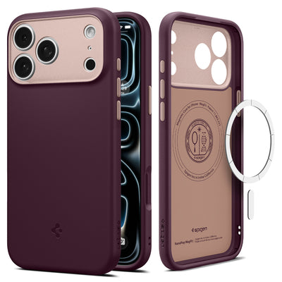 Spigen Nano Pop MagSafe case for iPhone 18 Pro Max / 17 Pro Max - dark cherry