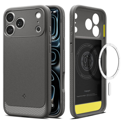 Spigen Rugged Armor MagSafe Case for iPhone 18 Pro Max / 17 Pro Max - Gray