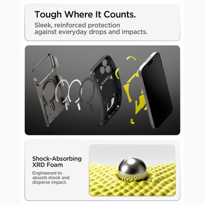 Spigen Tough Armor MagSafe case for iPhone 18 Pro / 17 Pro - black