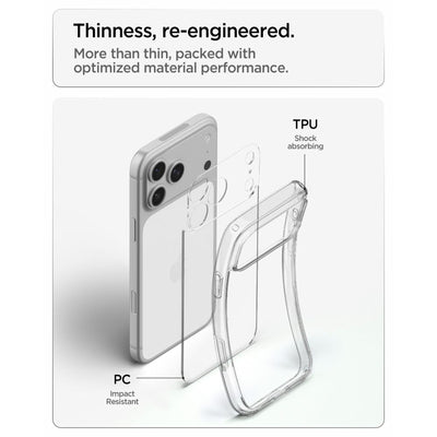 Spigen Ultra Hybrid Case for iPhone 18 Pro / 17 Pro - Transparent