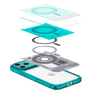 Spigen Ultra Hybrid MagSafe case for iPhone 18 Pro / 17 Pro - light blue