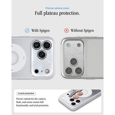 Spigen Ultra Hybrid MagSafe case for iPhone 18 Pro / 17 Pro - silver