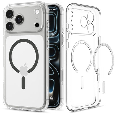 Spigen Ultra Hybrid MagSafe Case for iPhone 18 Pro / 17 Pro - Clear Graphite