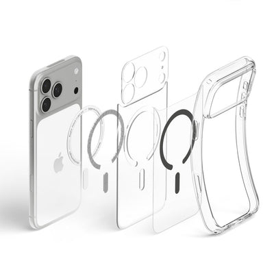 Spigen Ultra Hybrid MagSafe Case for iPhone 18 Pro / 17 Pro - Clear Graphite