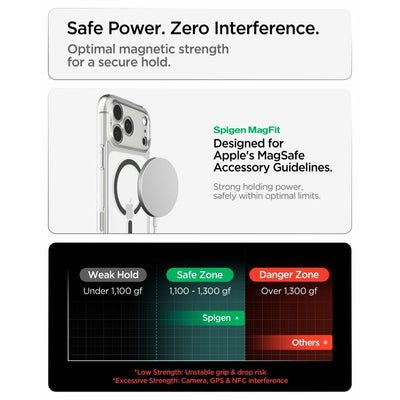 Spigen Ultra Hybrid MagSafe Case for iPhone 18 Pro / 17 Pro - Clear Graphite