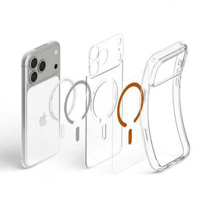 Spigen Ultra Hybrid MagSafe Case for iPhone 18 Pro / 17 Pro - Transparent Orange
