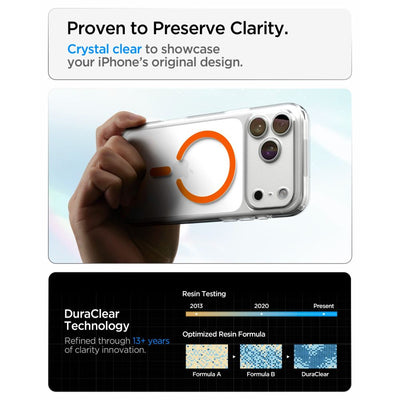 Spigen Ultra Hybrid MagSafe Case for iPhone 18 Pro / 17 Pro - Transparent Orange