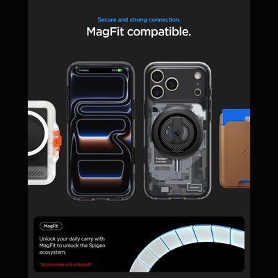 Spigen Ultra Hybrid MagSafe Zero One Case for iPhone 18 Pro / 17 Pro - Black