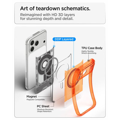Spigen Ultra Hybrid MagSafe Case for iPhone 18 Pro Max / 17 Pro Max - Orange