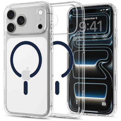 Spigen Ultra Hybrid MagSafe Case for iPhone 18 Pro Max / 17 Pro Max - Clear Navy Blue
