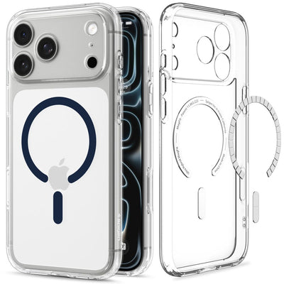 Spigen Ultra Hybrid MagSafe Case for iPhone 18 Pro Max / 17 Pro Max - Clear Navy Blue