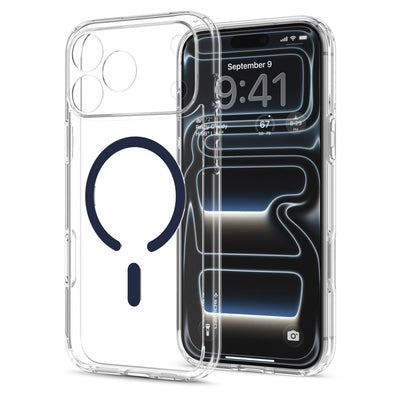 Spigen Ultra Hybrid MagSafe Case for iPhone 18 Pro Max / 17 Pro Max - Clear Navy Blue