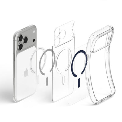 Spigen Ultra Hybrid MagSafe Case for iPhone 18 Pro Max / 17 Pro Max - Clear Navy Blue