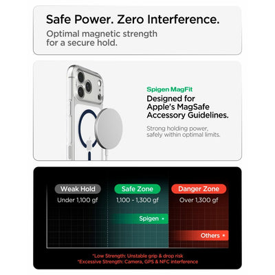 Spigen Ultra Hybrid MagSafe Case for iPhone 18 Pro Max / 17 Pro Max - Clear Navy Blue