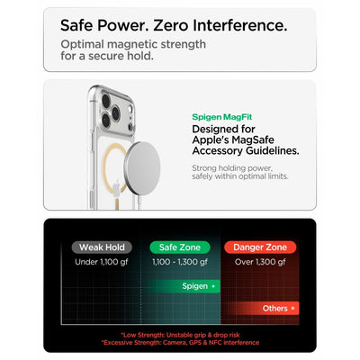 Spigen Ultra Hybrid MagSafe Case for iPhone 18 Pro Max / 17 Pro Max - Transparent Gold