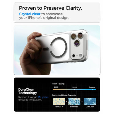 Spigen Ultra Hybrid MagSafe Case for iPhone 18 Pro Max / 17 Pro Max - Clear Graphite