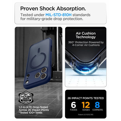 Spigen Ultra Hybrid MagSafe Case for iPhone 18 Pro Max / 17 Pro Max - Dark Blue