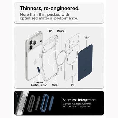 Spigen Ultra Hybrid MagSafe Case for iPhone 18 Pro Max / 17 Pro Max - Matte Blue