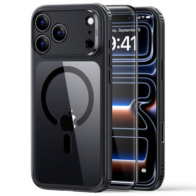 ESR Classic Hybrid MagSafe Case for iPhone 18 Pro / 17 Pro - Clear Black