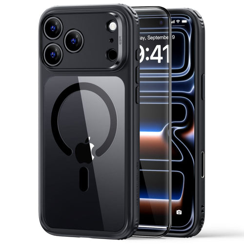 ESR Classic Hybrid MagSafe Case for iPhone 18 Pro / 17 Pro - Clear Black