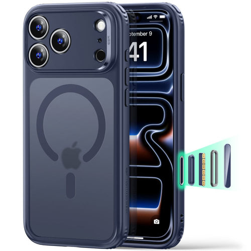 ESR Classic Hybrid MagSafe case for iPhone 18 Pro Max / 17 Pro Max - frosted blue