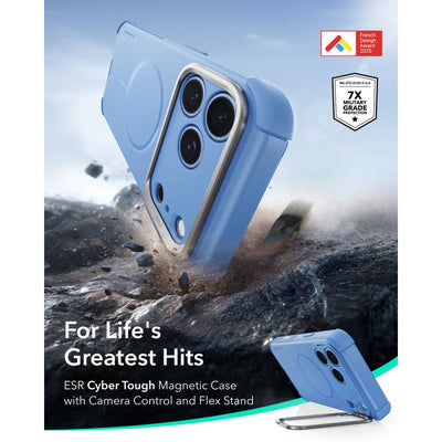 ESR Cyber ​​Tough Kickstand MagSafe Case for iPhone 18 Pro Max / 17 Pro Max - Light Blue