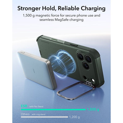 ESR Cyber ​​Tough Kickstand MagSafe Case for iPhone 18 Pro Max / 17 Pro Max - Green