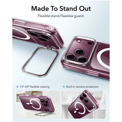 ESR Classic Hybrid Kickstand MagSafe Case for iPhone 18 Pro Max / 17 Pro Max - Clear