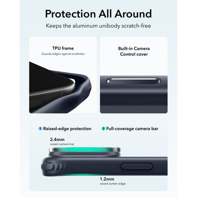 ESR Classic Hybrid Kickstand MagSafe Case for iPhone 18 Pro / 17 Pro - Navy Blue