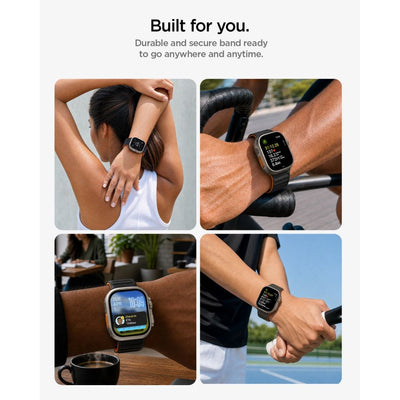 Spigen Athlex Air M Strap for Apple Watch 44/45/46/49 mm - Black and Orange