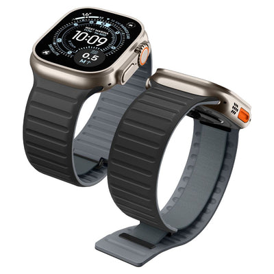 Spigen Athlex Air M Strap for Apple Watch 44 / 45 / 46 / 49 mm - Black and Gray