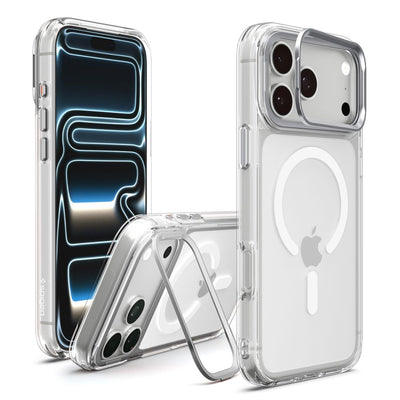 Spigen Ultra Hybrid Optik S MagSafe Case for iPhone 18 Pro / 17 Pro - Transparent Silver