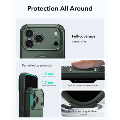 ESR Cyber ​​Tough MagSafe Case for iPhone 18 Pro Max / 17 Pro Max - Green