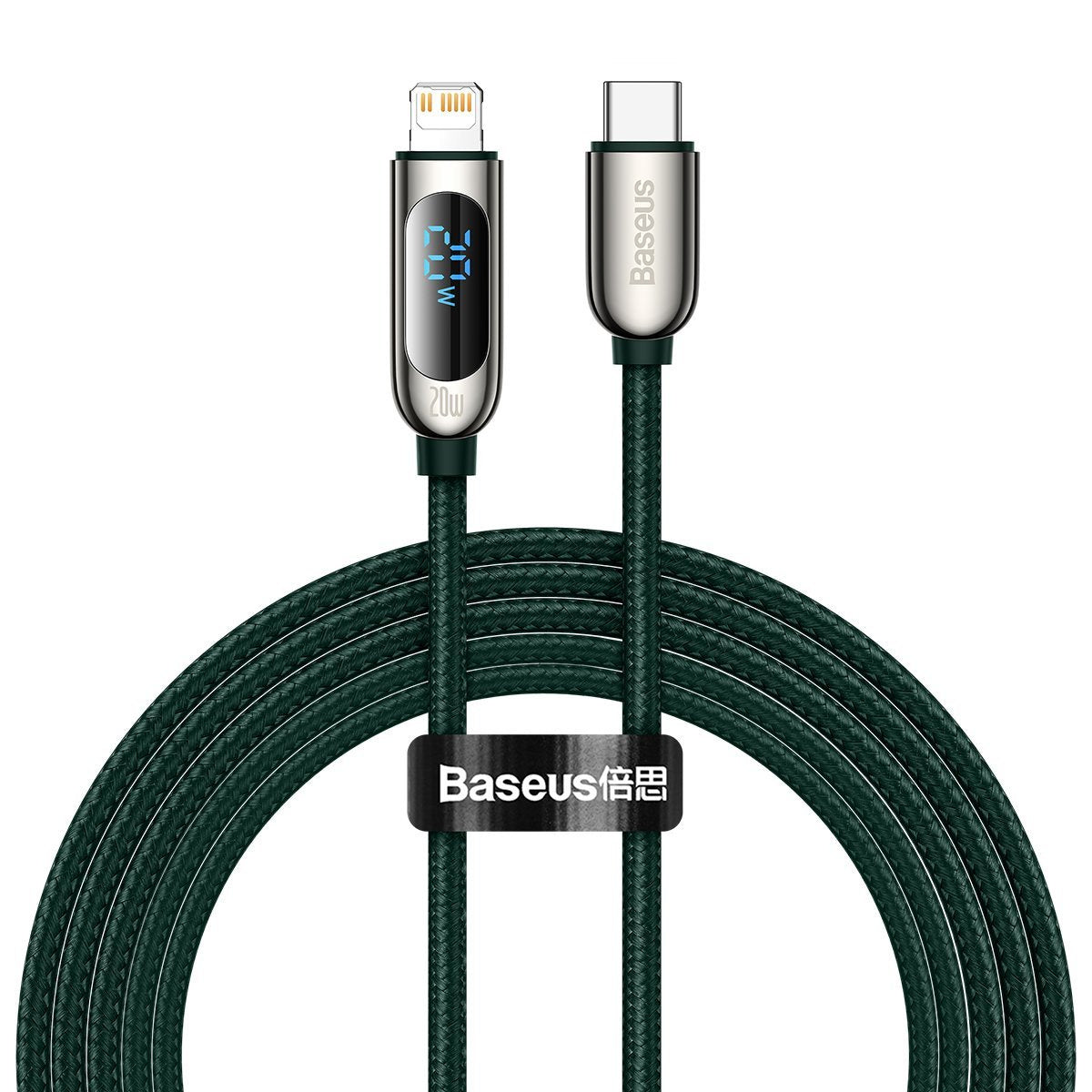 USB-C cable for Lightning Baseus Display, PD, 20W, 2m (green) - Product Image 1