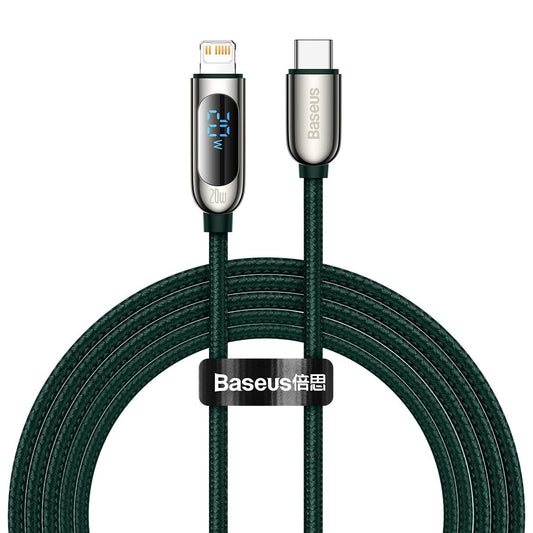 USB-C cable for Lightning Baseus Display, PD, 20W, 2m (green) - Product Image 1