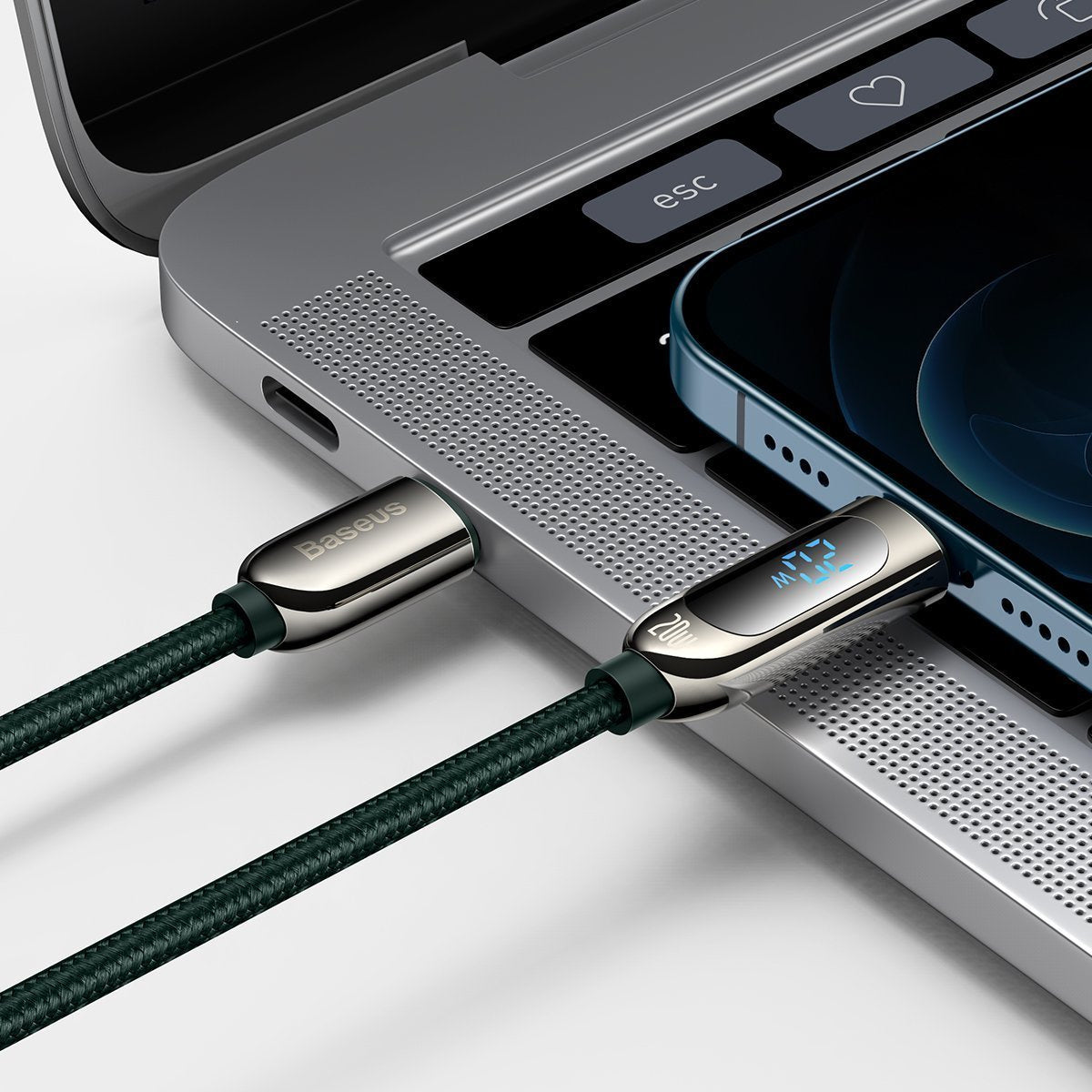 USB-C cable for Lightning Baseus Display, PD, 20W, 2m (green) - Product Image 8
